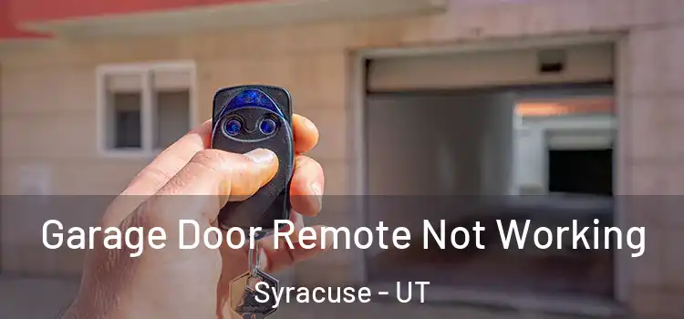  Garage Door Remote Not Working Syracuse - UT